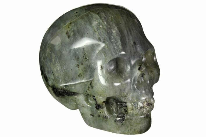 Realistic, Polished Labradorite Skull #116298